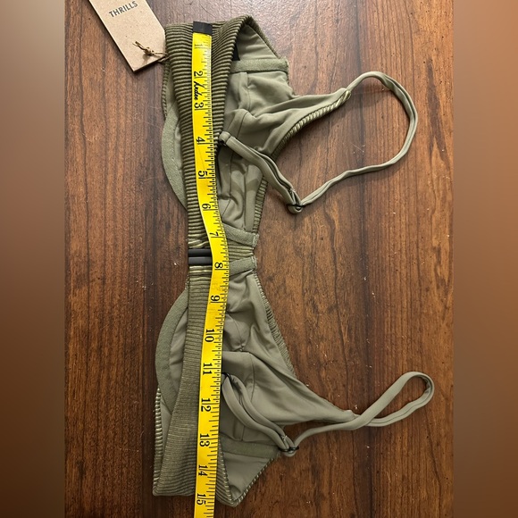 Thrills Alba Ribbed Underwire Bralette Bikini Top - Picture 3 of 4